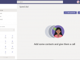 Teams dialpad